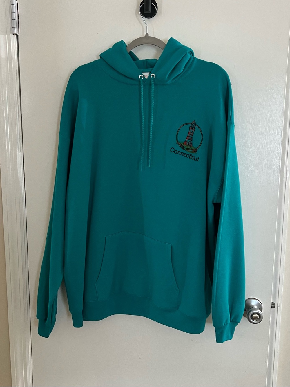 Teal Connecticut Hoodie - Hanes Women’s / Men's Pullover